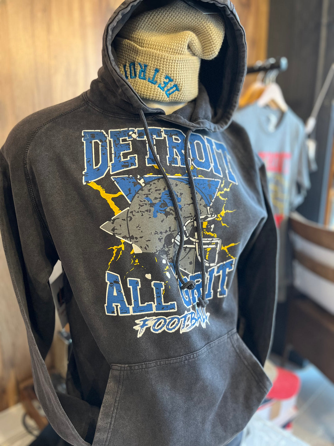 Detroit Grit City Washed Hood